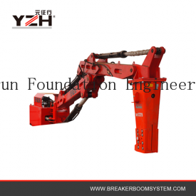 Pedestal boom breaker system